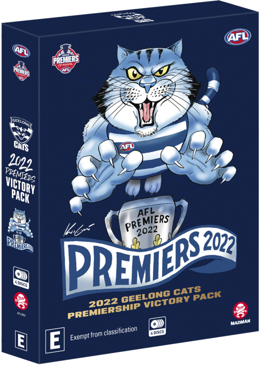 2022 Afl Premiers Geelong Cats Victory Pack DVD Madman Entertainment